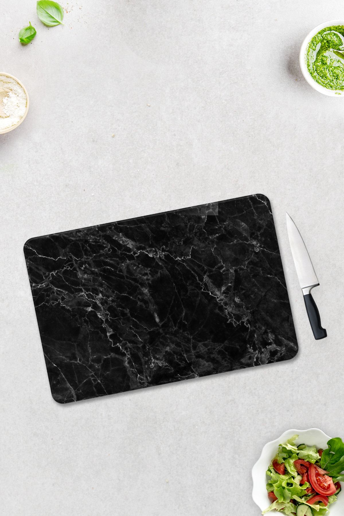 decorita cam kesme tahtasi cam kesme tablasi siyah mermer gorunumlu 30cm x 40cm fiyati yorumlari trendyol
