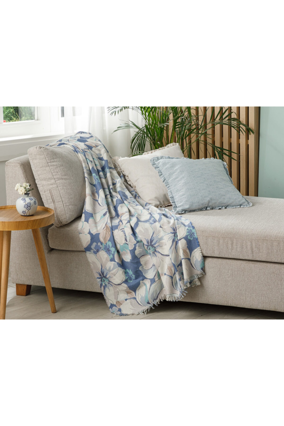 english home blue nature akrilik koltuk sali 130x170 cm mavi fiyati yorumlari trendyol