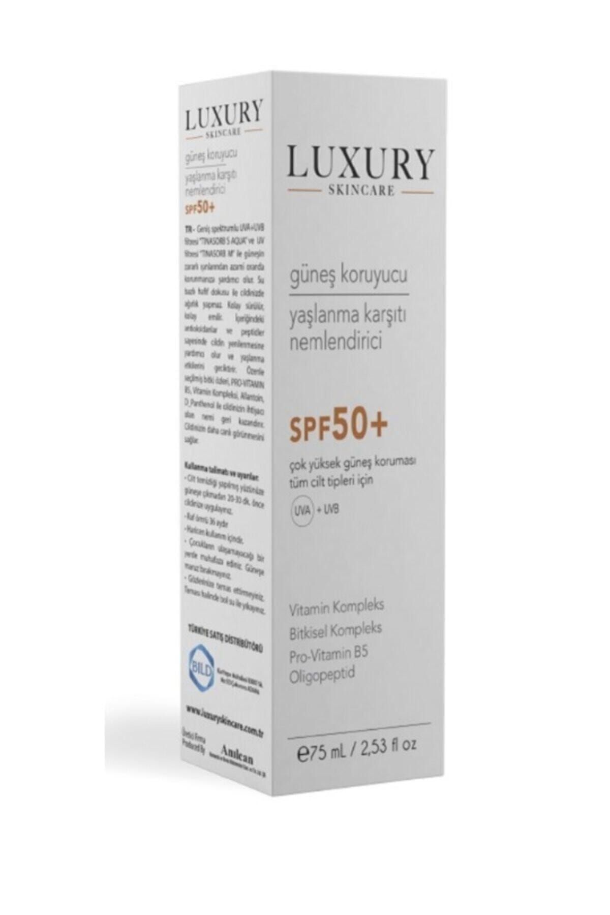 luxury skincare gunes koruyucu yaslanma karsiti nemlendirici spf 50 fiyati yorumlari trendyol