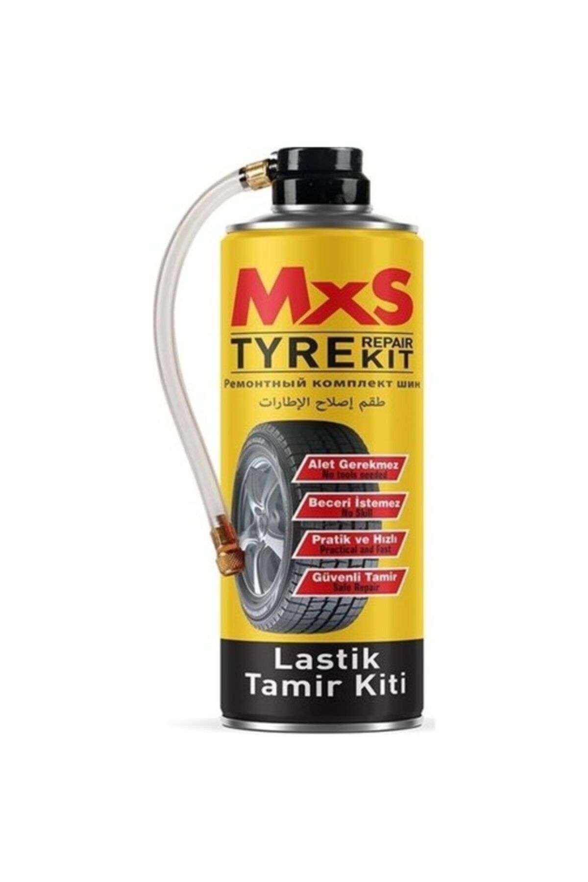 MxS Lastik Tamir Kiti Şişirir Onarır Tpms Sensör Safe 400ml 1