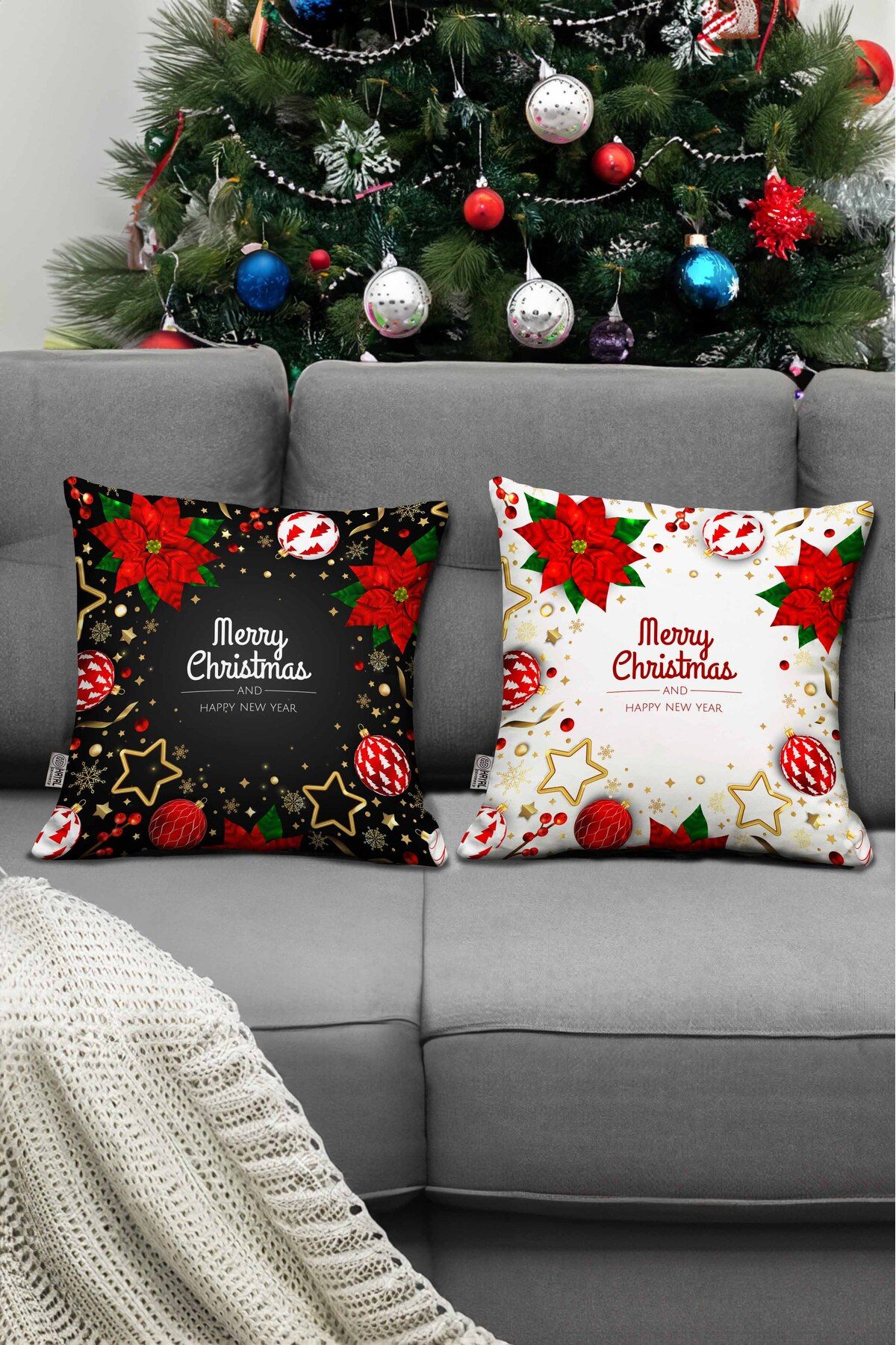 Decorative christmas pillow best sale covers