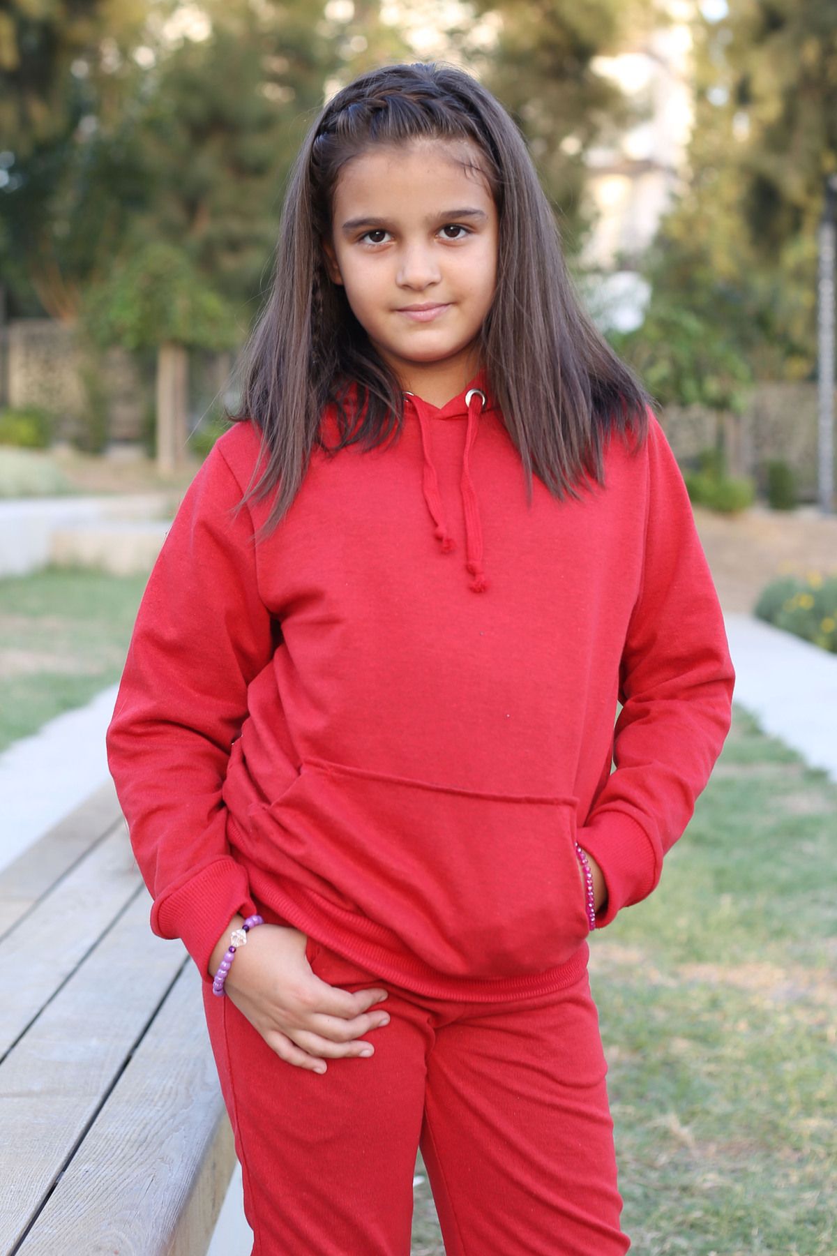 Kids shop red sweatsuit