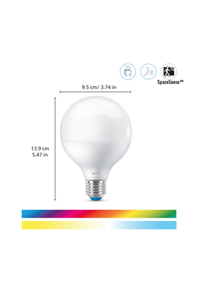 75W Renkli Ambiyans E27 Akıllı Ampul (G95) Matter, Google Home, Alexa Uyumlu Image 1