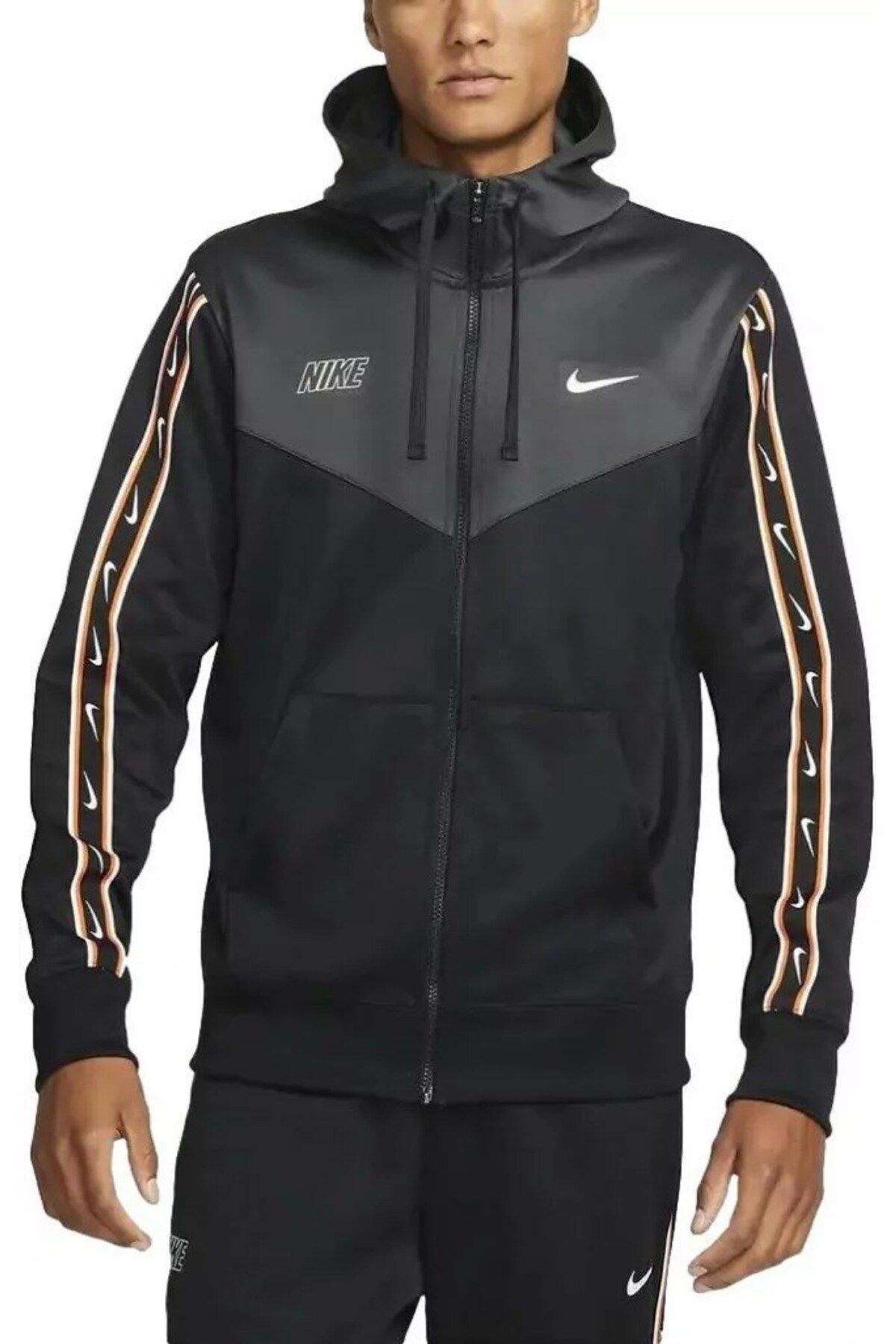 Nike gold sales and black jacket