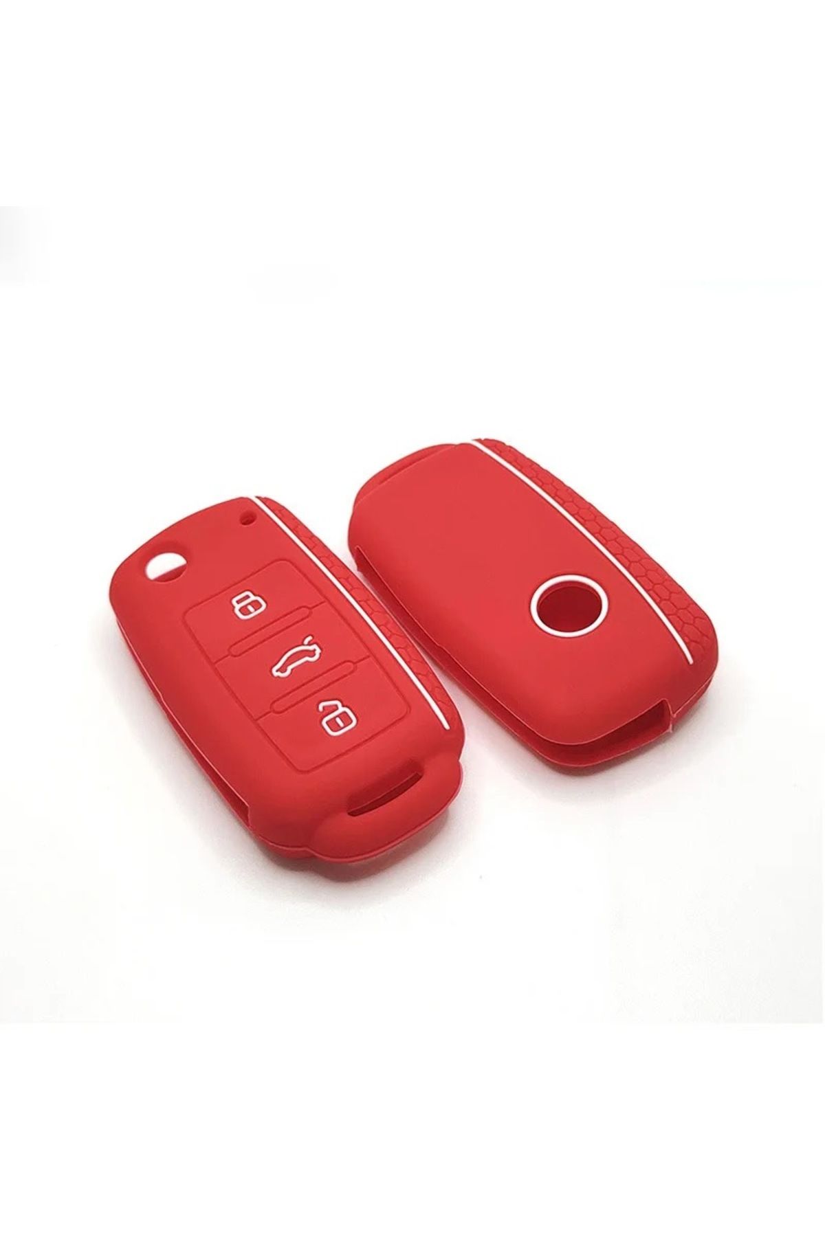 Y ld zTuning Volkswagen Scirocco Silicone Key Case Red White
