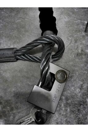 1.5 Metre 10 Mm Kalınlık Demir Makası Ile Kesilmez Çelik Halat Motosiklet Zincir Kilit Scooter Image 2