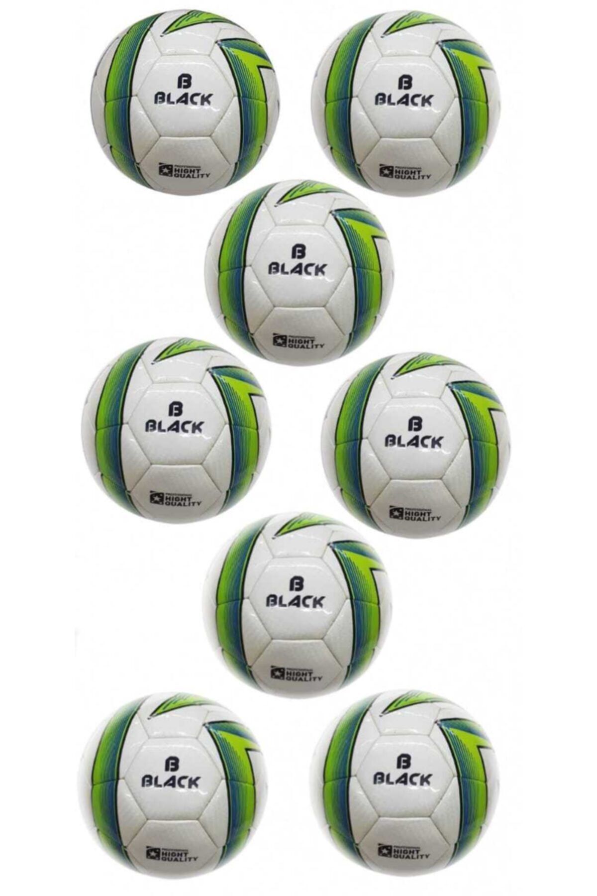 Povit 8 Adet 5 Numara B Black Trityum Futbol Topu