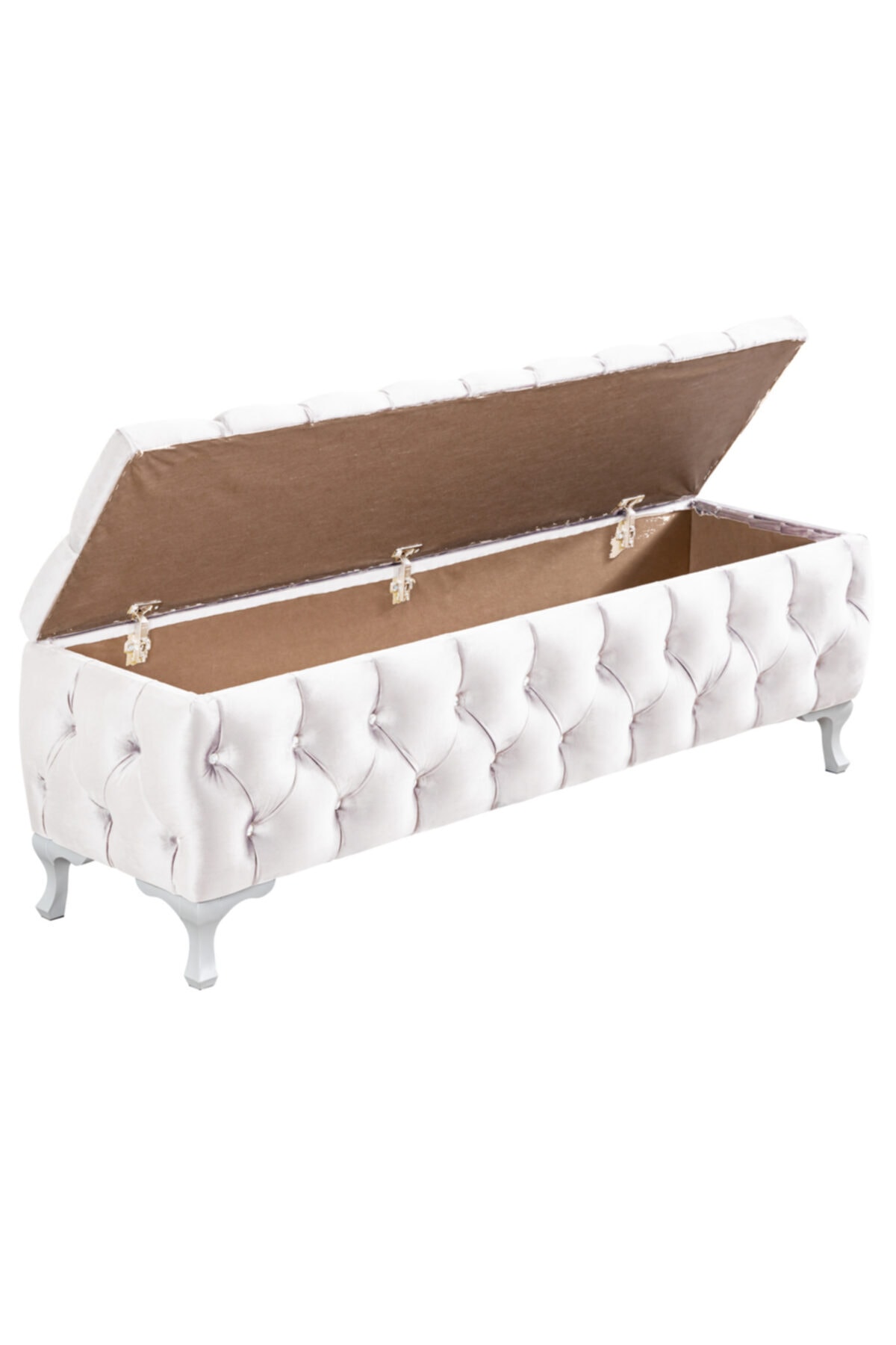 setay yatak ucu pufu cappy bench sandikli ayakucu pufu beyaz 120x40x50 fiyati yorumlari trendyol