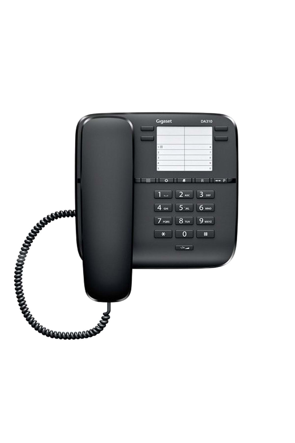 GIGASET Da310 Kablolu Masaüstü Telefon 4 Hafıza 10 Hızlı Arama Siyah