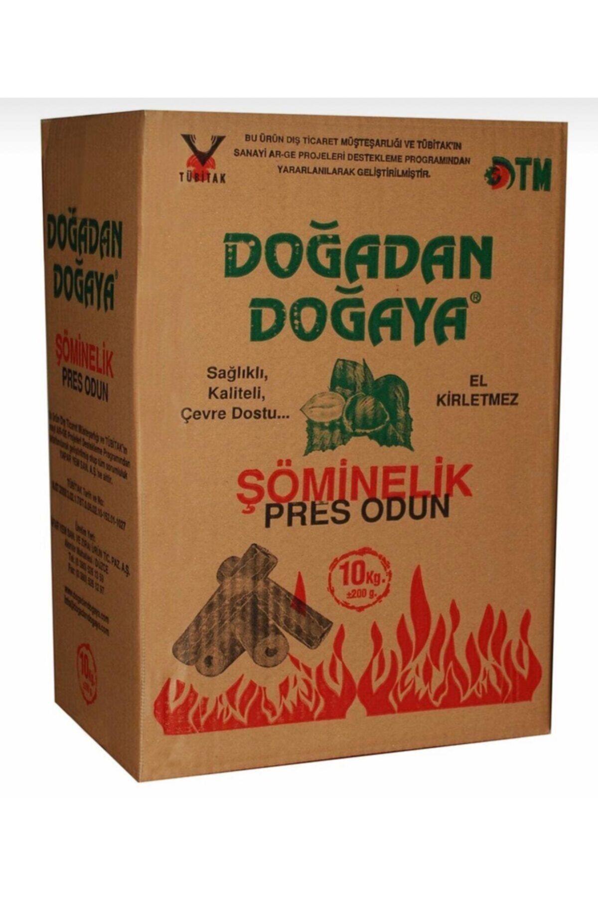 HMNL Briket Şömine Odunu 20kg Fındık Kabuğundan Preslenmiş %100 Şömine Odunu