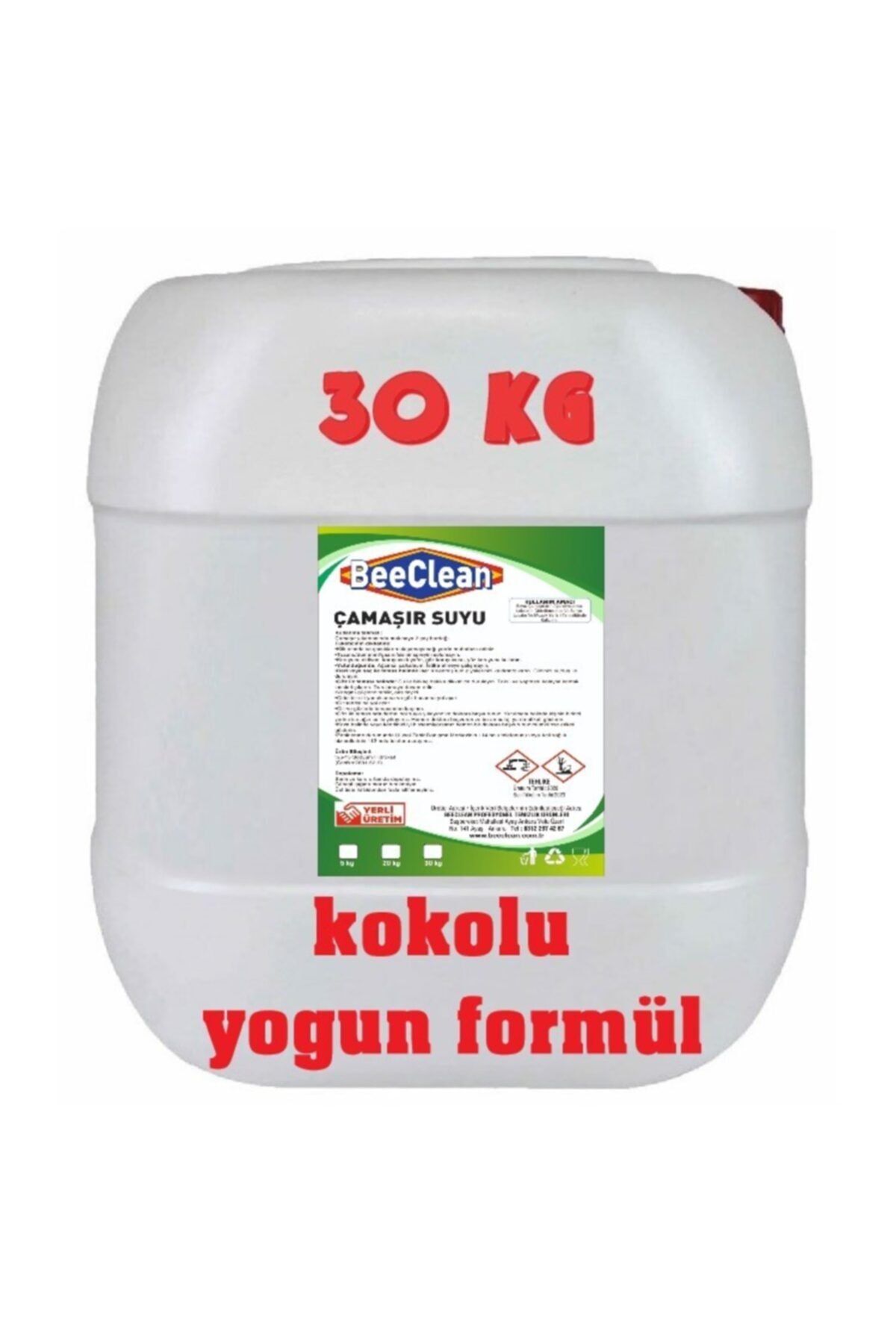BeeClean Kokulu 30 Kg Yoğun Kıvamlı Çamaşır Suyu