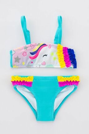 Penti Kız Çocuk Rainbow Unicorn Bikini Takımı