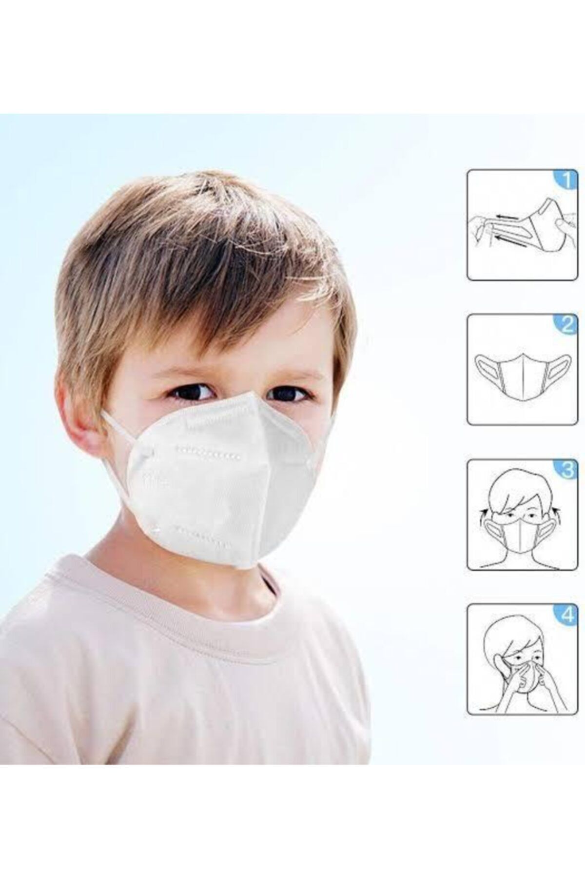 ezio schutz kids 50 adet n95 4 ile 9 yas arasi cocuk maskesi fiyati yorumlari trendyol