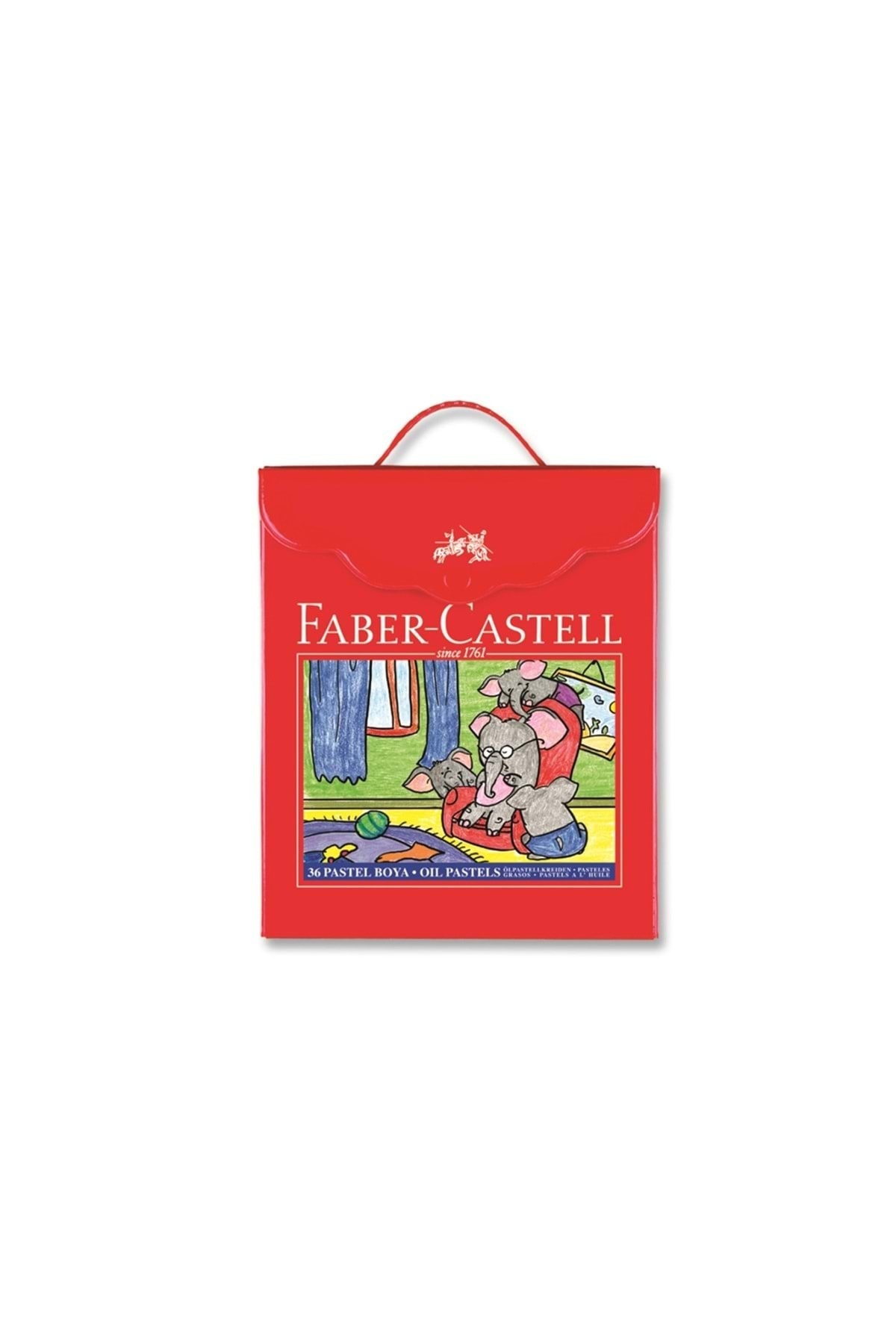 Faber Castell Plastik Çantalı Tutuculu Pastel Boya (36 Renk)