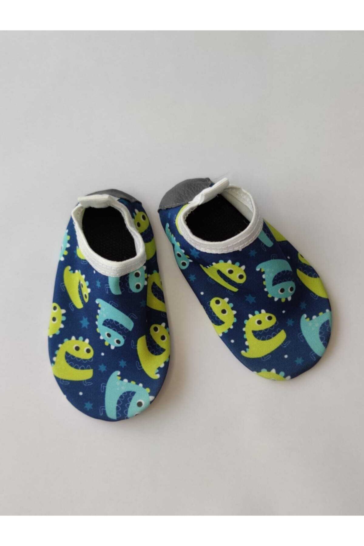 Babyloou Çocuk  Çok Renkli Denizaltı Figürlü  Deniz Ayakkabısı