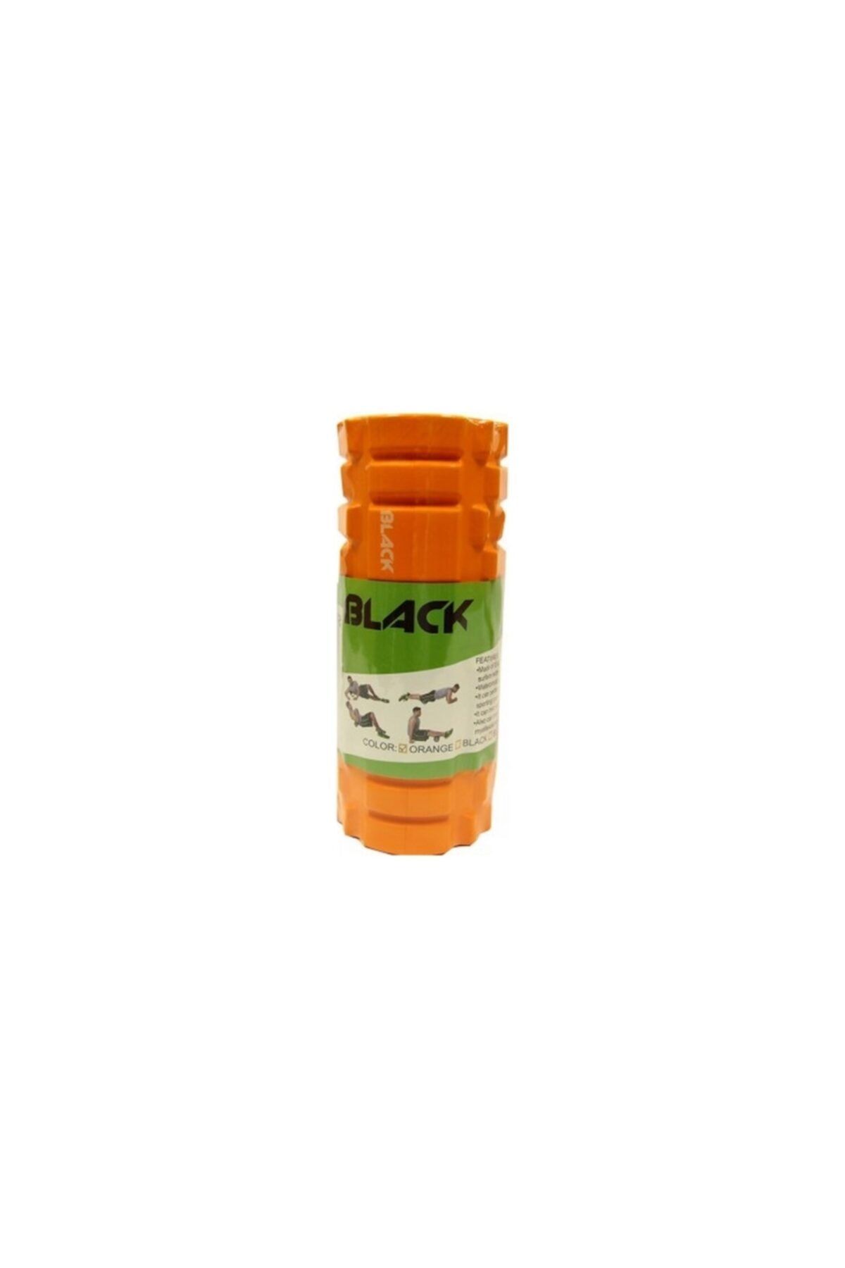 Povit Black Tırtıklı Yüzey Foam Roller Turuncu