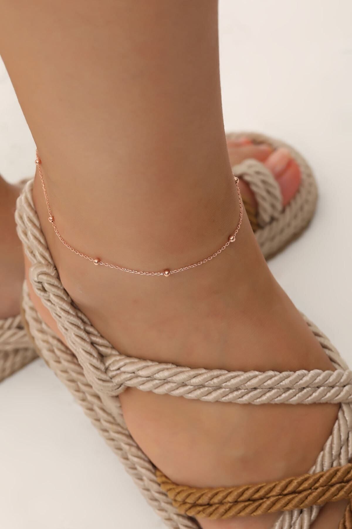Classy Bulk Anklet Rose Plated Trendyol