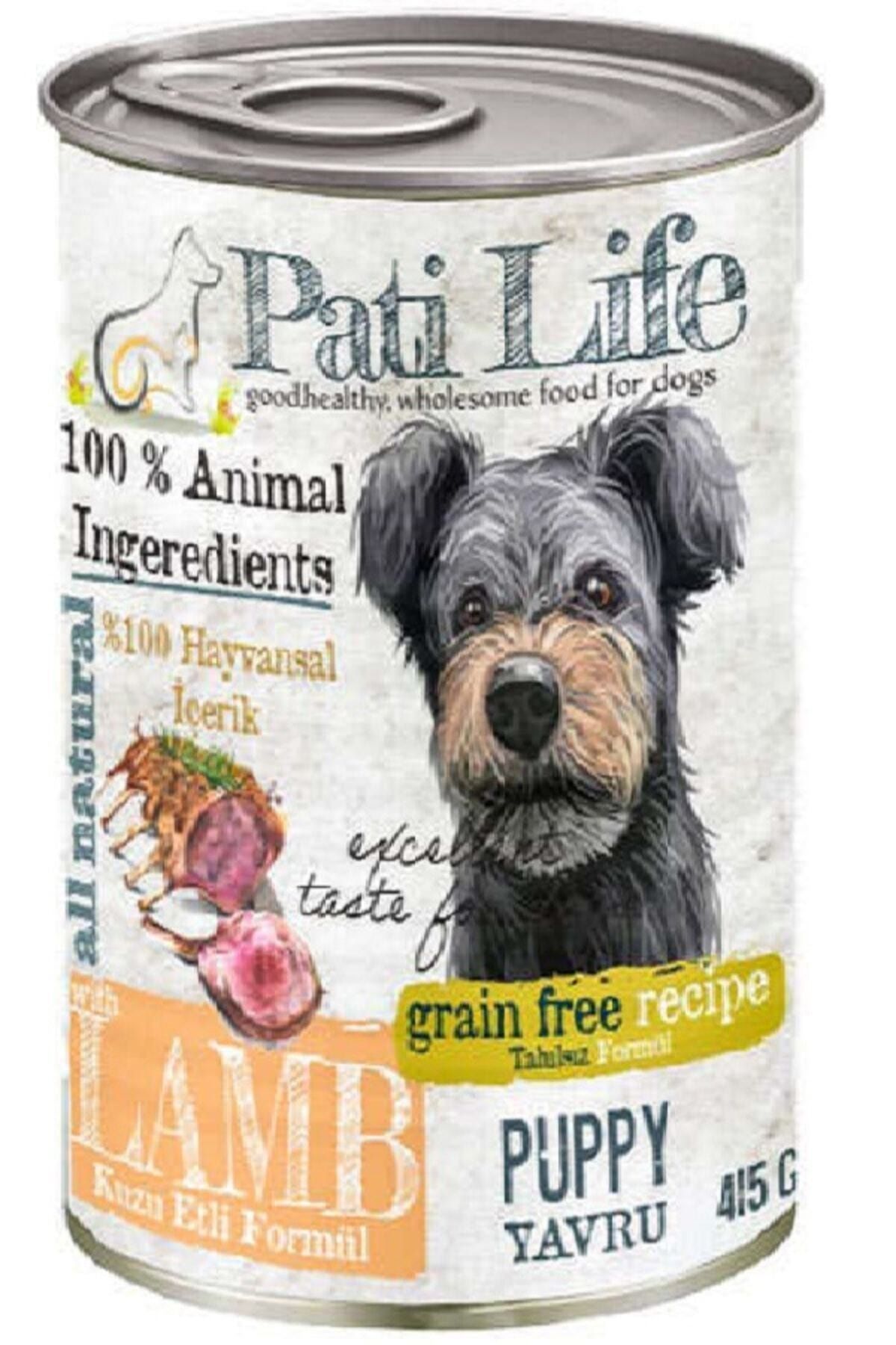 pati life 24 adet yavru kuzu etli kopek konserve mama 415 gr fiyati yorumlari trendyol