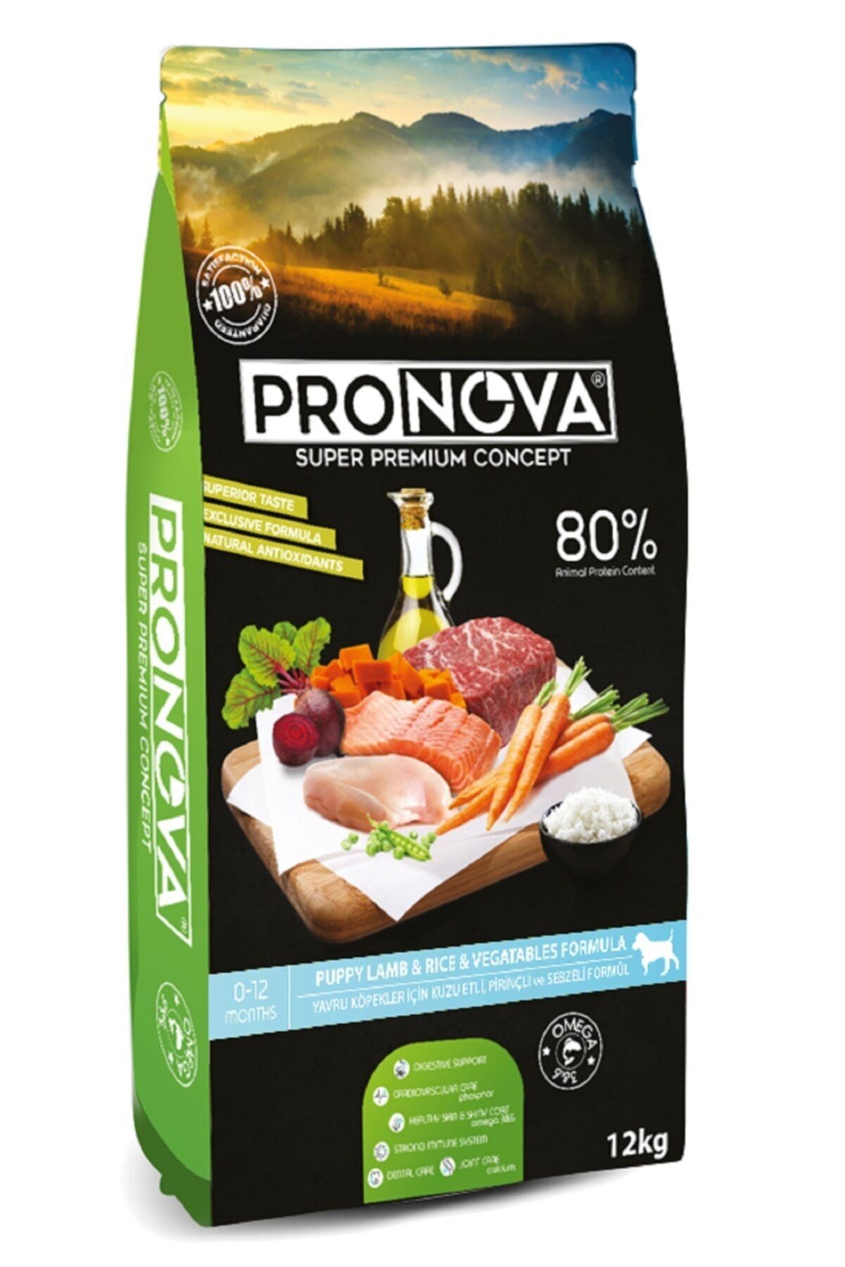 pronova puppy lamb dusuk tahilli kuzu etli havuc bezelye ve balkabakli yavru kopek mamasi 12 kg fiyati yorumlari trendyol