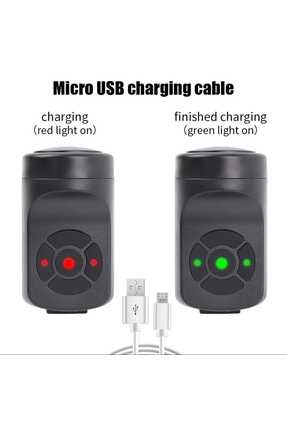 4 Modlu Usb Şarj Edilebilir Alarm Ikaz Korna Image 1