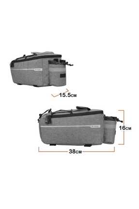 Bagaj Çantası 8l Ithal Bisiklet / E-bike Uyumlu Image 3