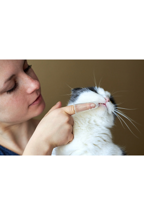 Pembe Kapaklı Silikon Parmak Fırça Image 2