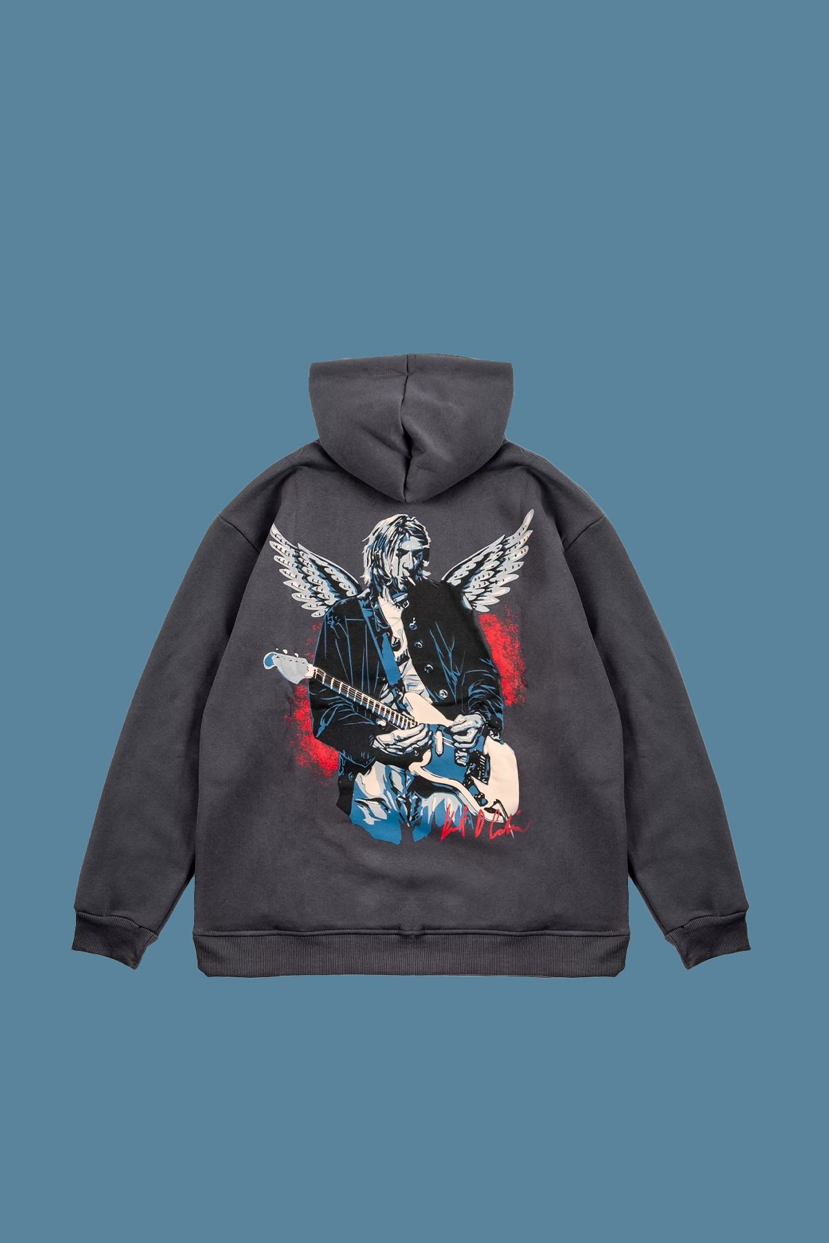 Sokak Butik Nirvana Kurt Cobain Back Printed Regular Fit Unisex