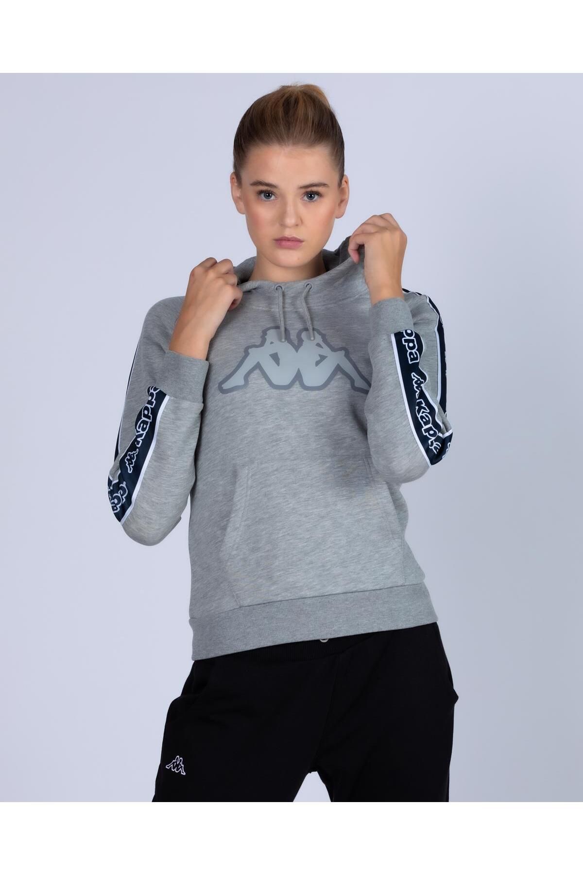 Kappa Sports Sweatshirt Gray Trendyol