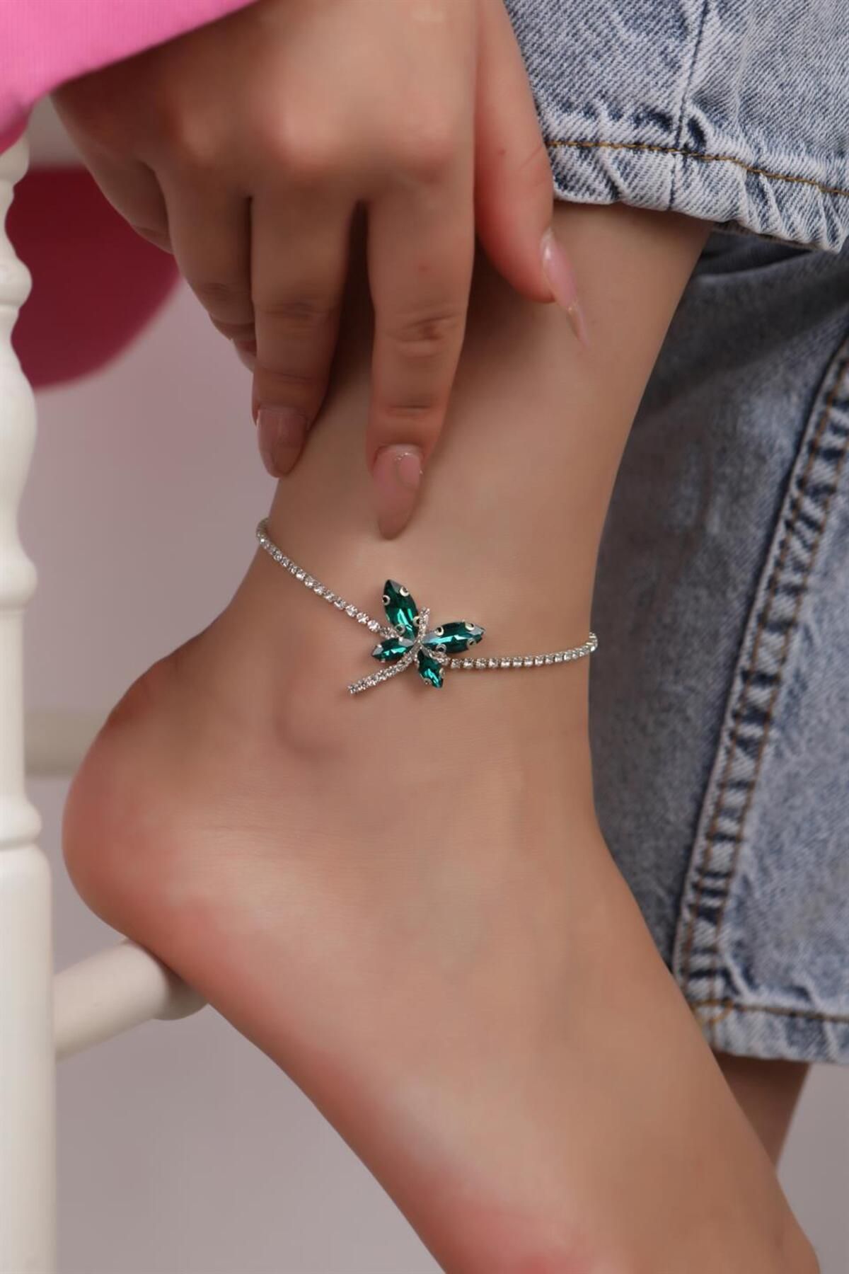 Dragonfly anklet store