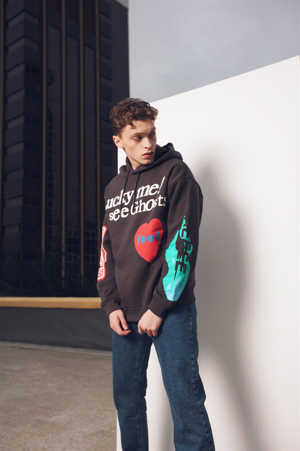 Kanye oversıze sweatshirt clearance