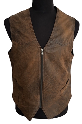 HAKİKİ DERİ ERKEK YELEK Image 0