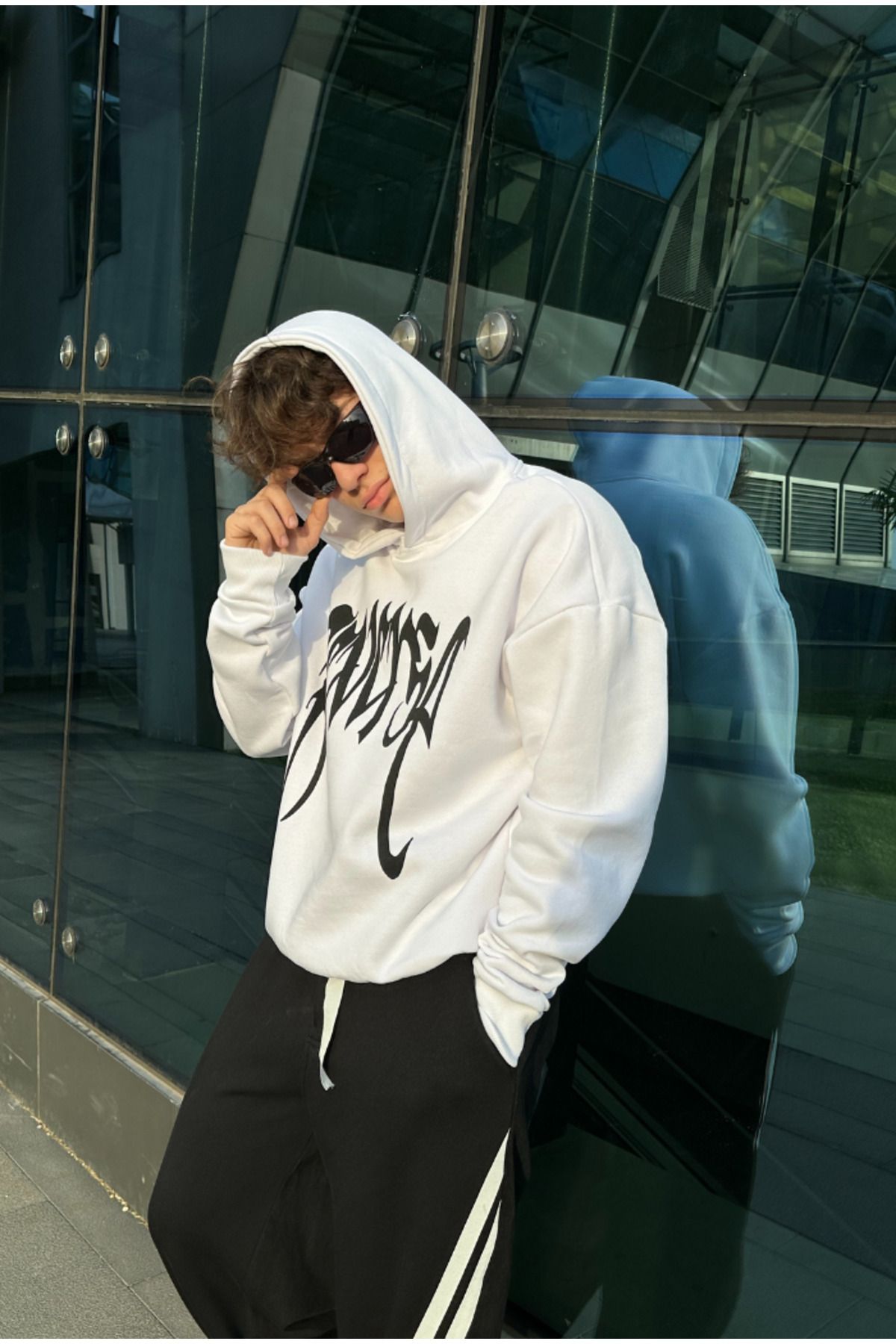 Revenge white hoodie hotsell