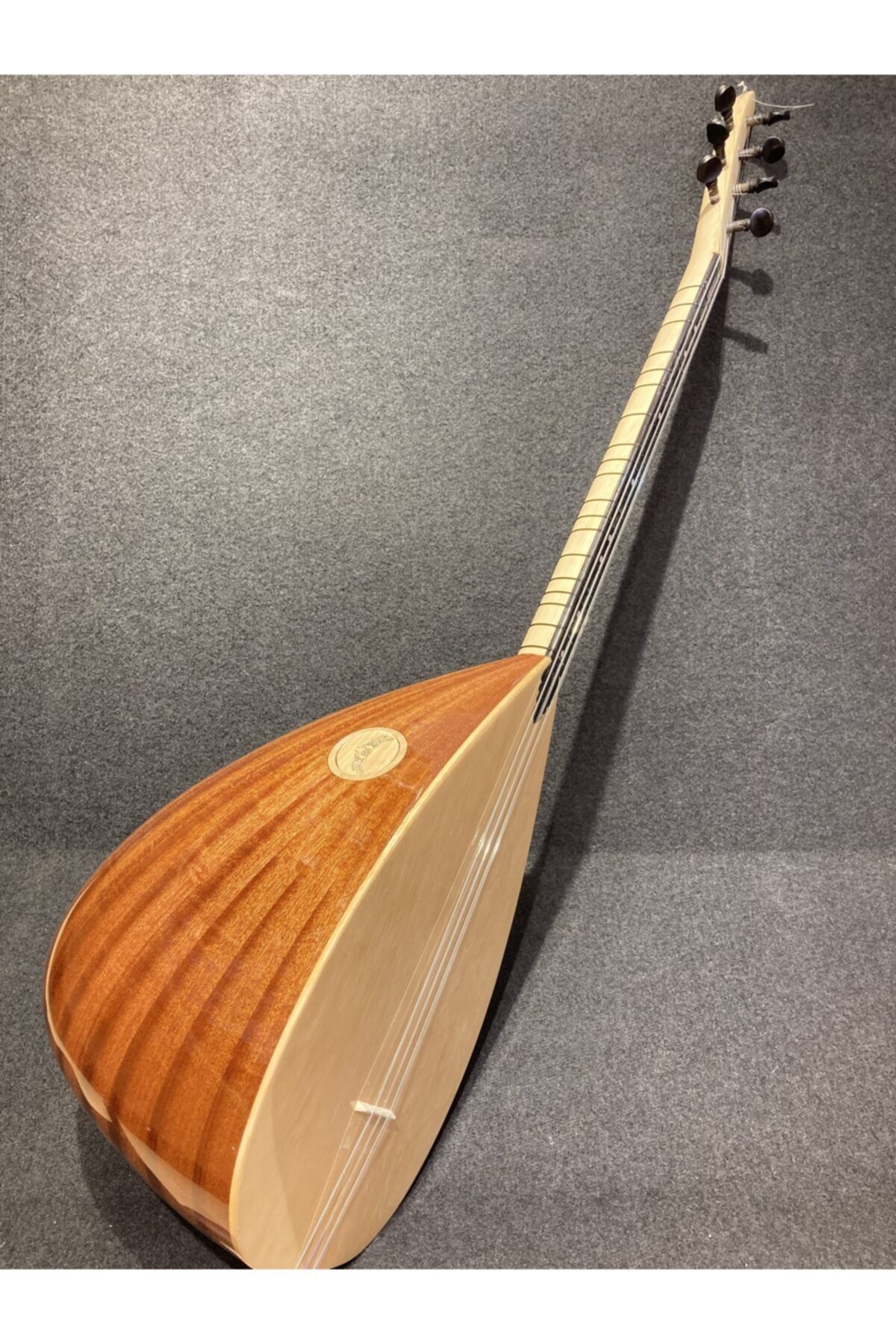 Bağlama Profesyonel Kısa Sap Maun Ağacı Kılıf+tel+tezene