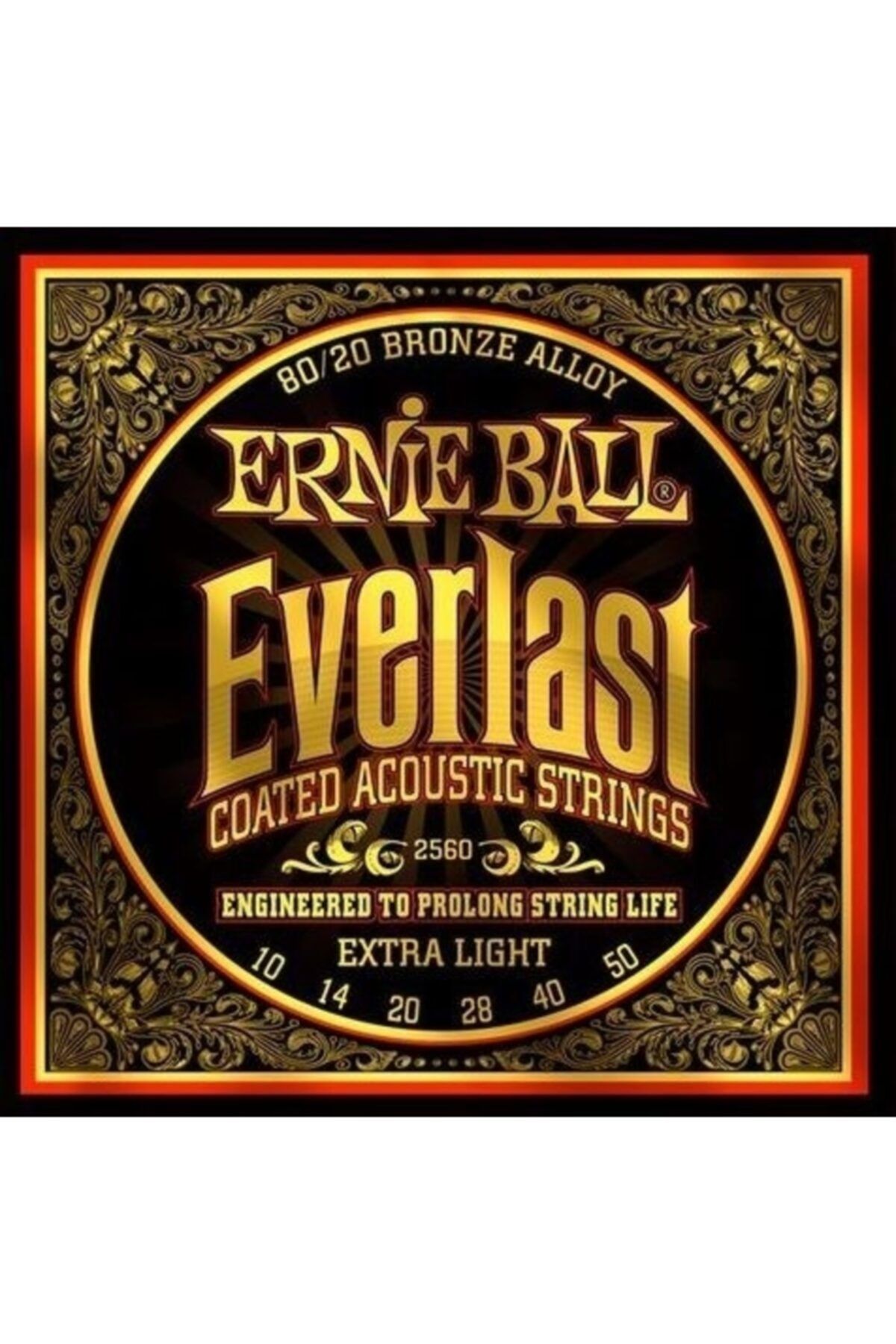 Ernie Ball P02560 10-50 Coated Akustik Gitar Teli