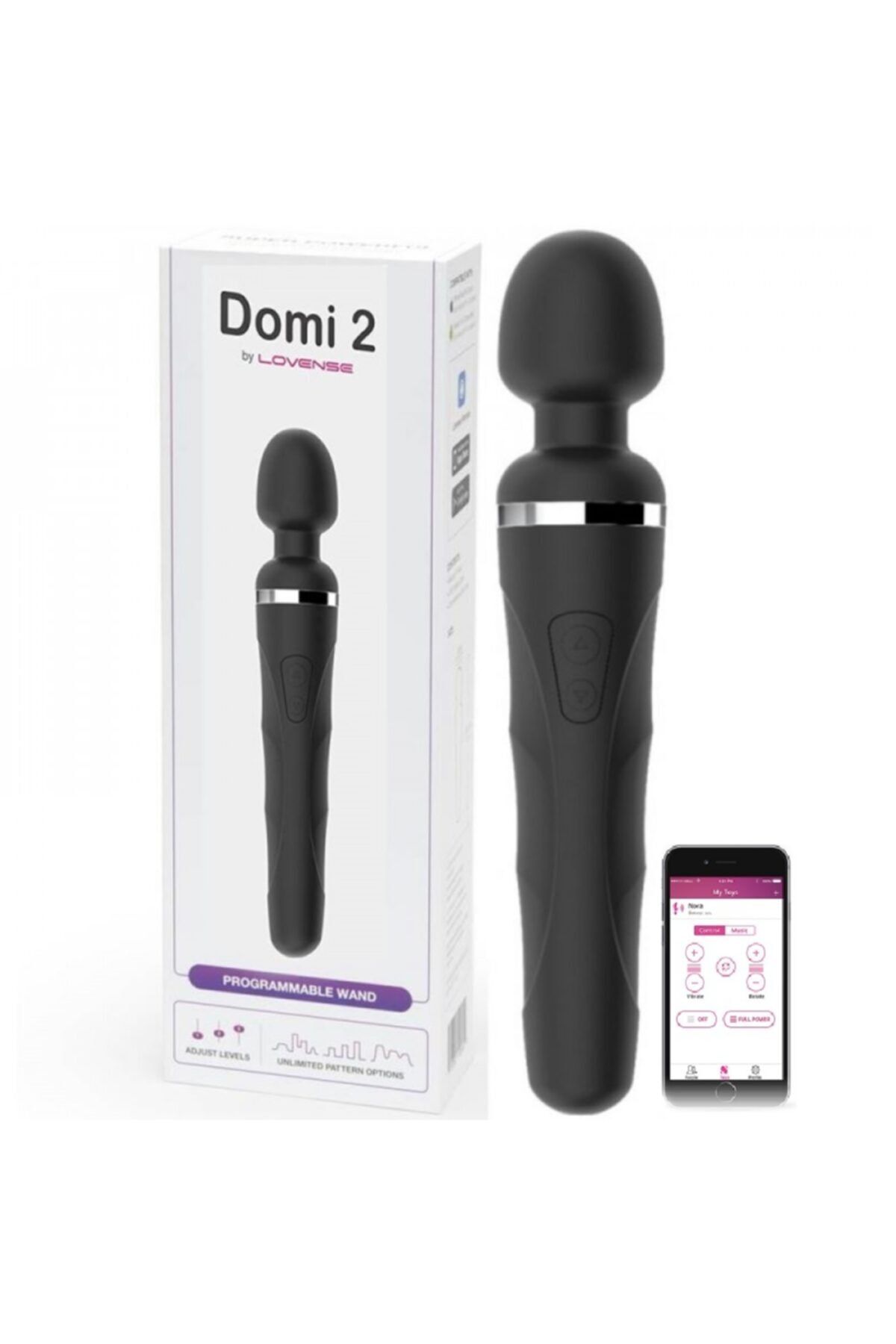 Lovense Domi 2 Ultra Güçlü Titreşimli Telefon Kontrollü Masaj Wand