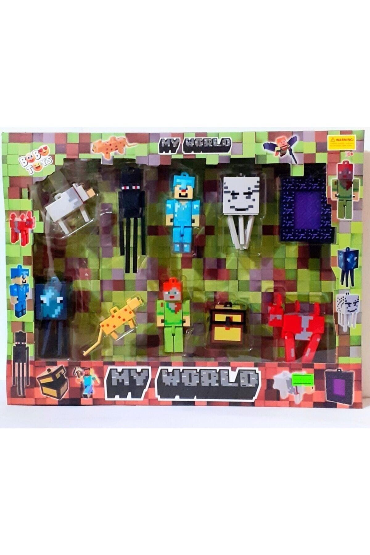 MINECRAFT Oyuncak Minecraft 10 Parça Figür Seti