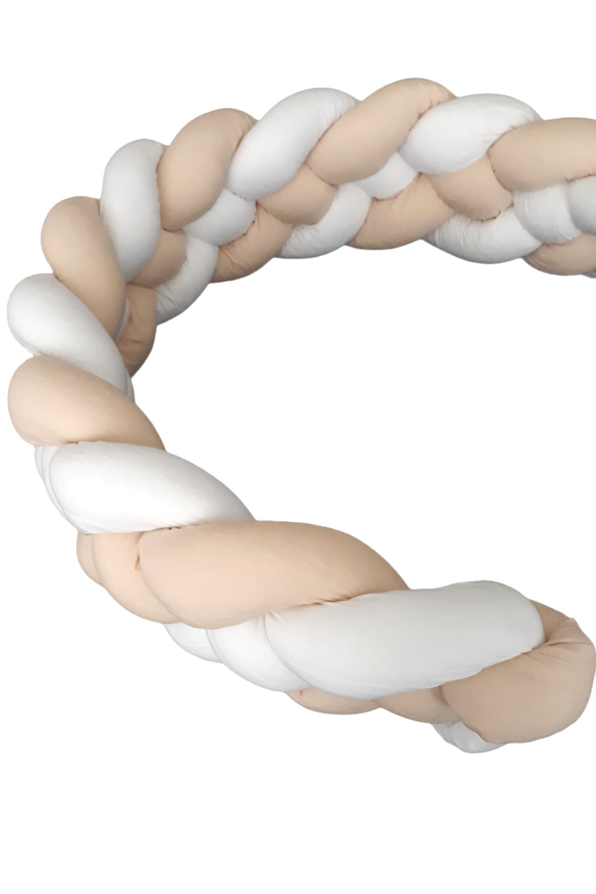 HUZURLUBEBEKLER Örgü Beşik Yatak Bariyeri Örgü Yastık Koruyucu 500 cm 4'lü