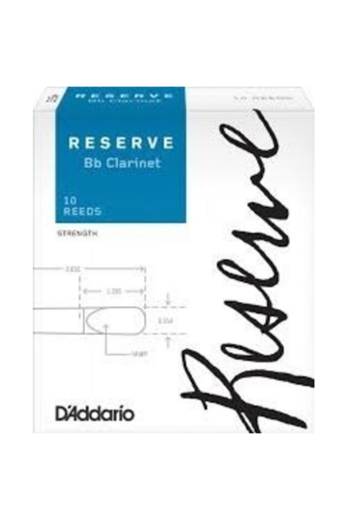 DAddario Woodwinds Rico Reserve Dcr1035 Sib Klarnet Kamışı No:3.5