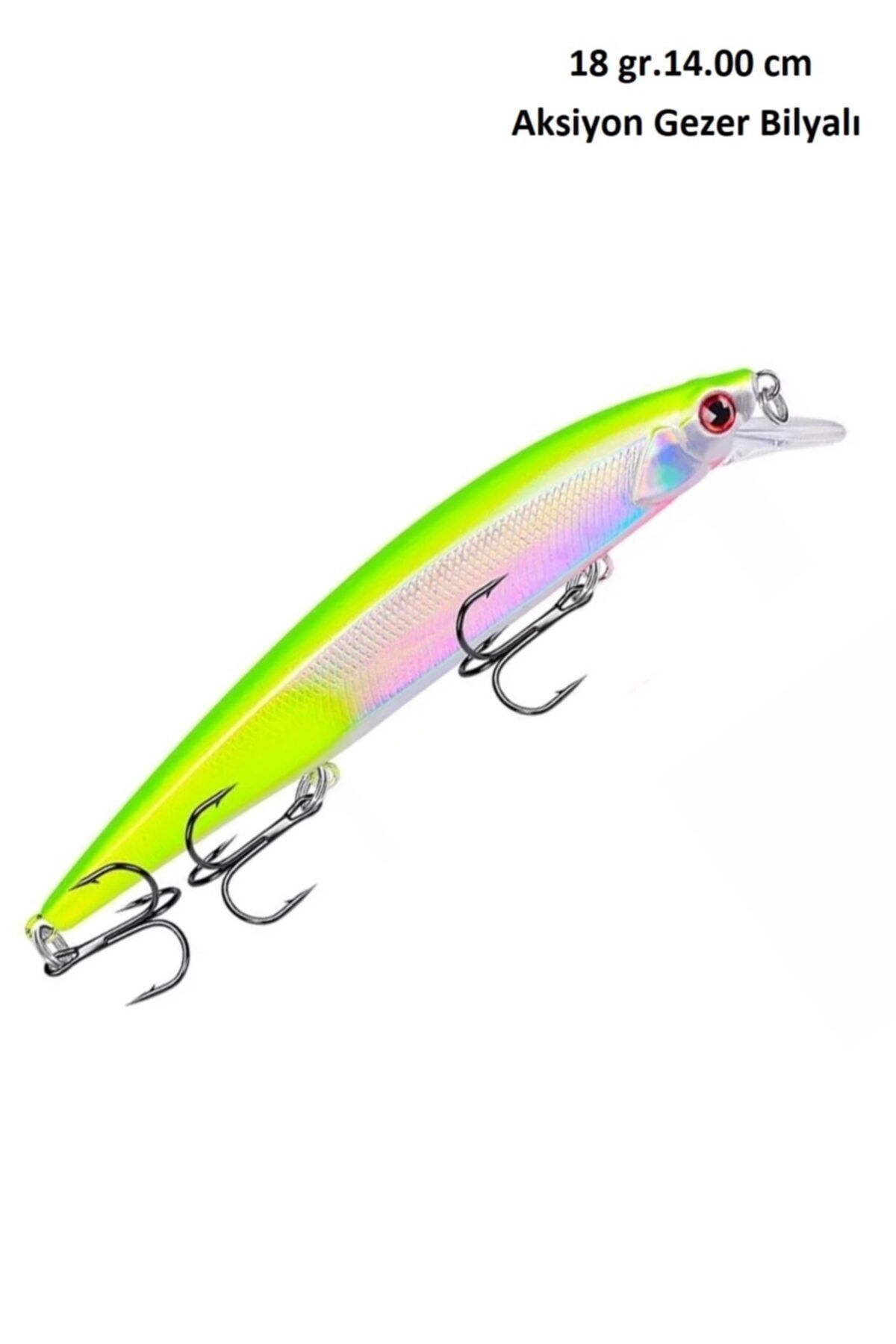 usmtekno 18gr.14cm 3dbiyonikrapala Lures Sahteyem Suniyemaksiyonbilyalı Sarı