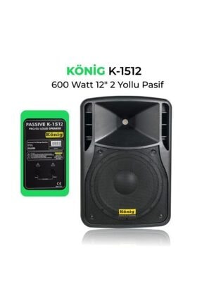 K-1512 Pasif Kabin Hoparlör 600 Watt Image 0