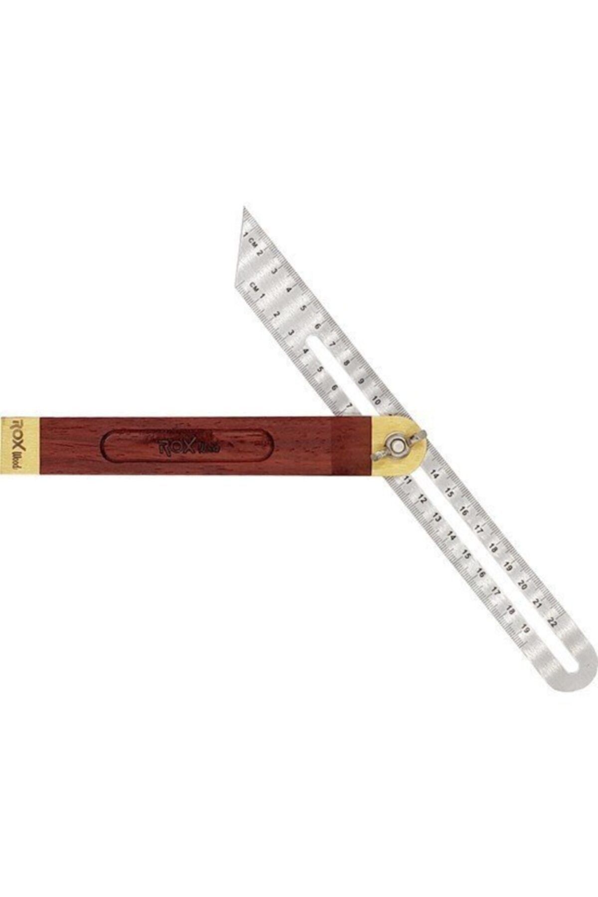 Rox Wood Gül Ağacı Ayarlı Marangoz Gönye 22 cm 15399001-7 7''