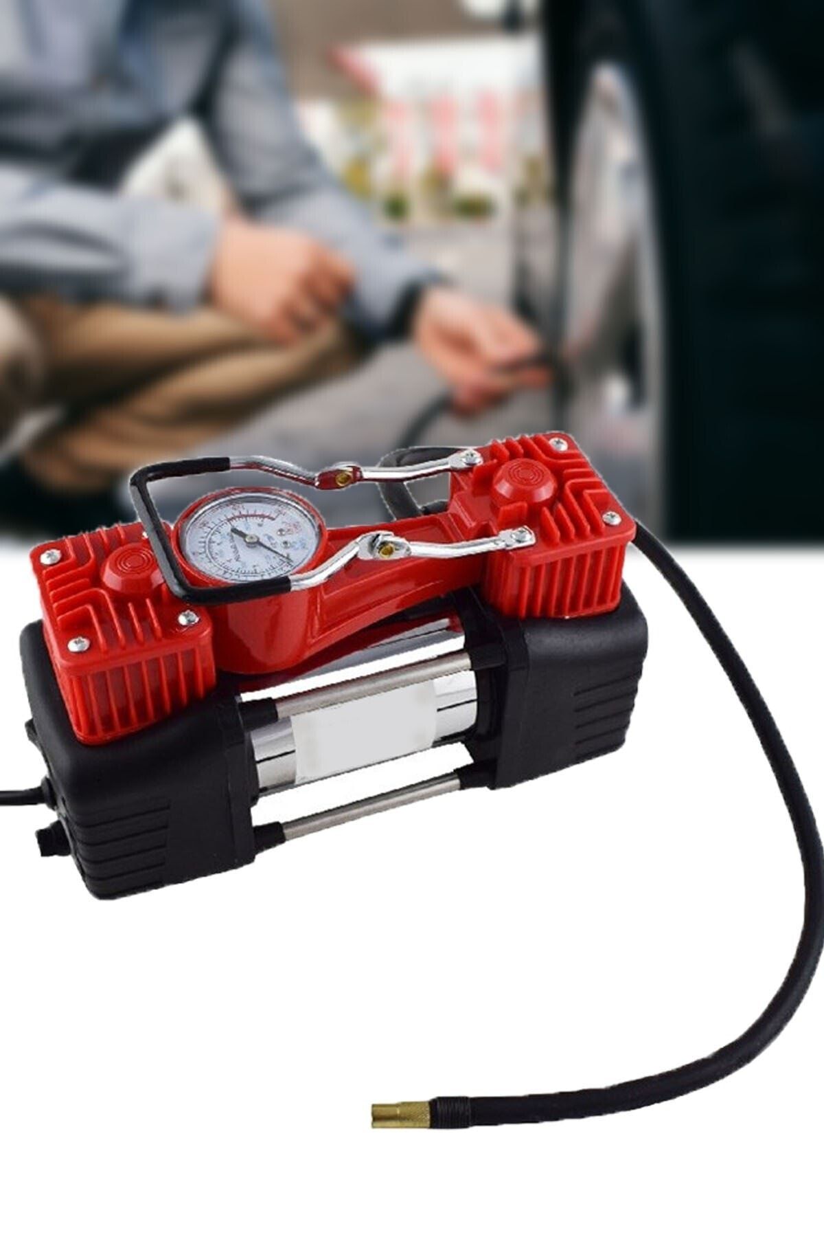 Markafox Meşem Elektrikli Hava Kompresörü 220w  Araç Lastik Şişirme Aleti 1410