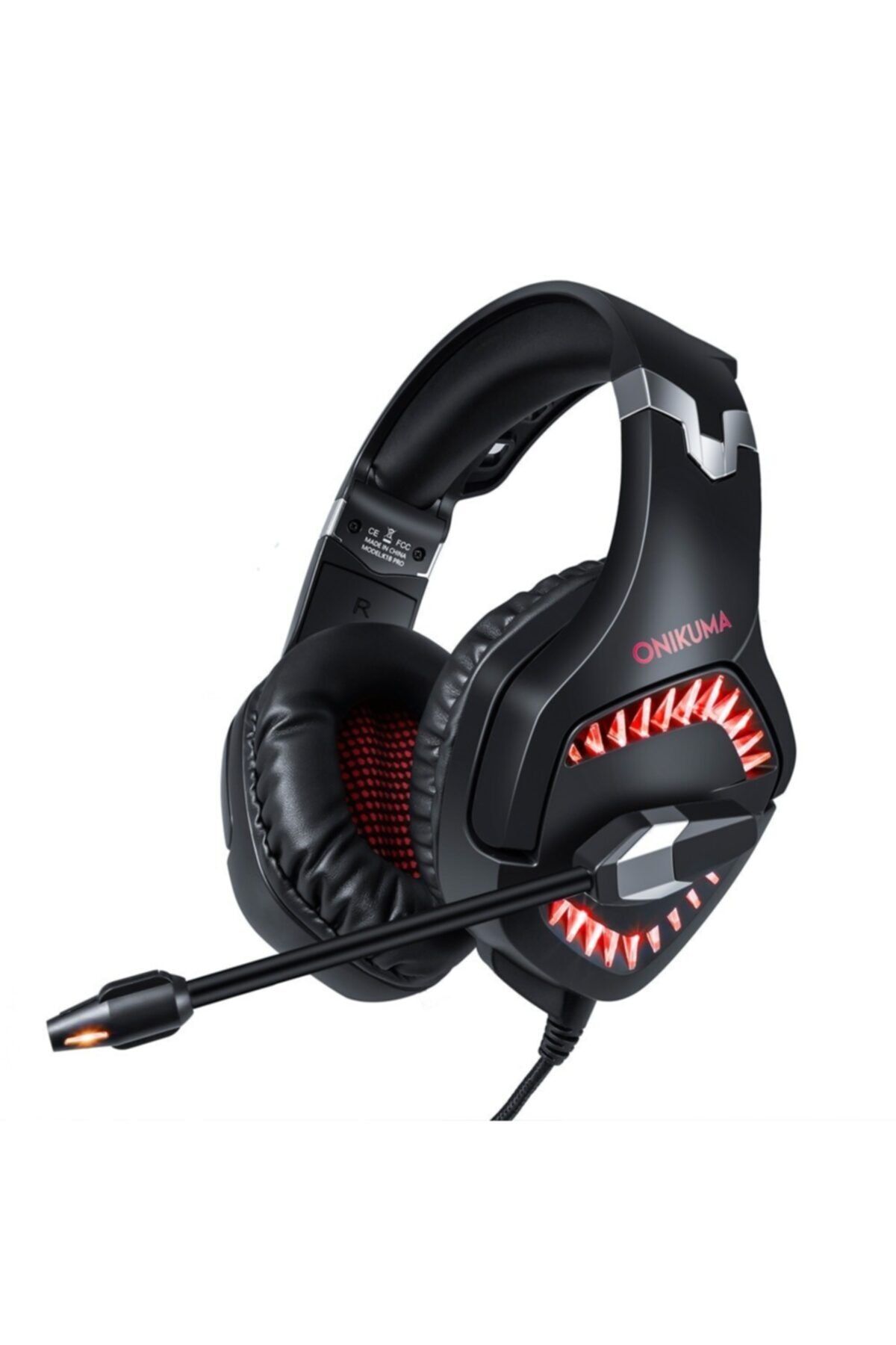 yookie profesyonel oyuncu kulakligi telefon uyumlu gaming kulaklik siyah renkli led pc ps4 xbox uyumlu fiyati yorumlari trendyol