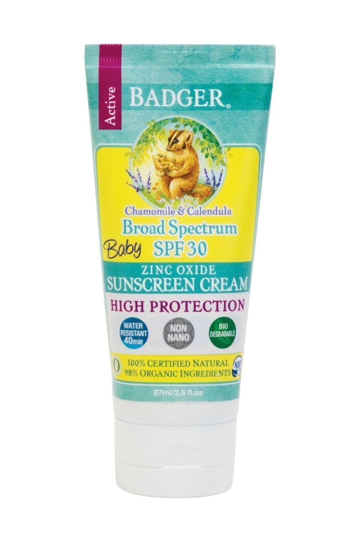 badger babekler icin tamamen dogal gunes kremi spf 30 87 ml fiyati yorumlari trendyol