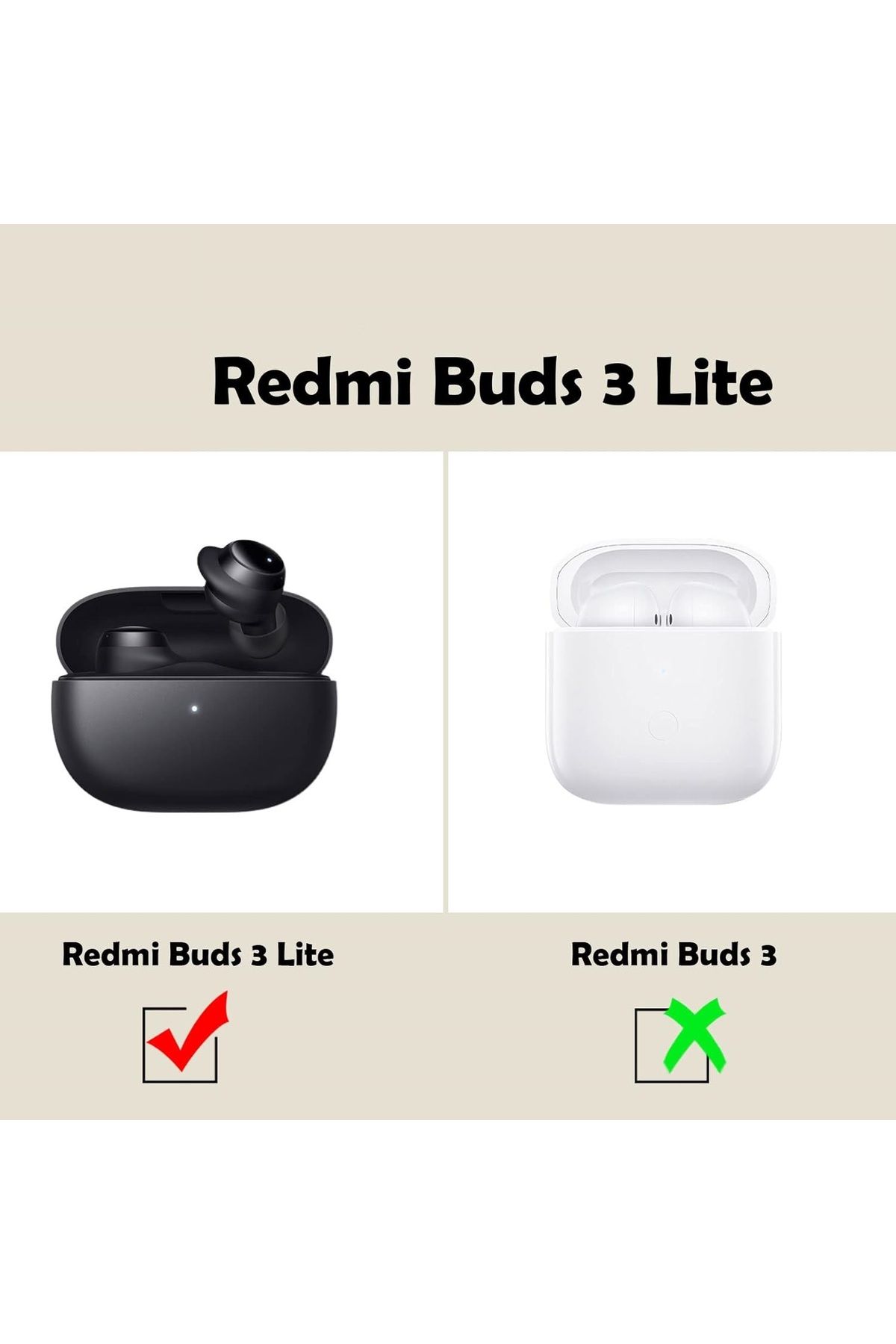 34center Xiaomi Redmi Buds 3 Lite Soft Silicone Case (The Product is Not a  Headphone) - Trendyol