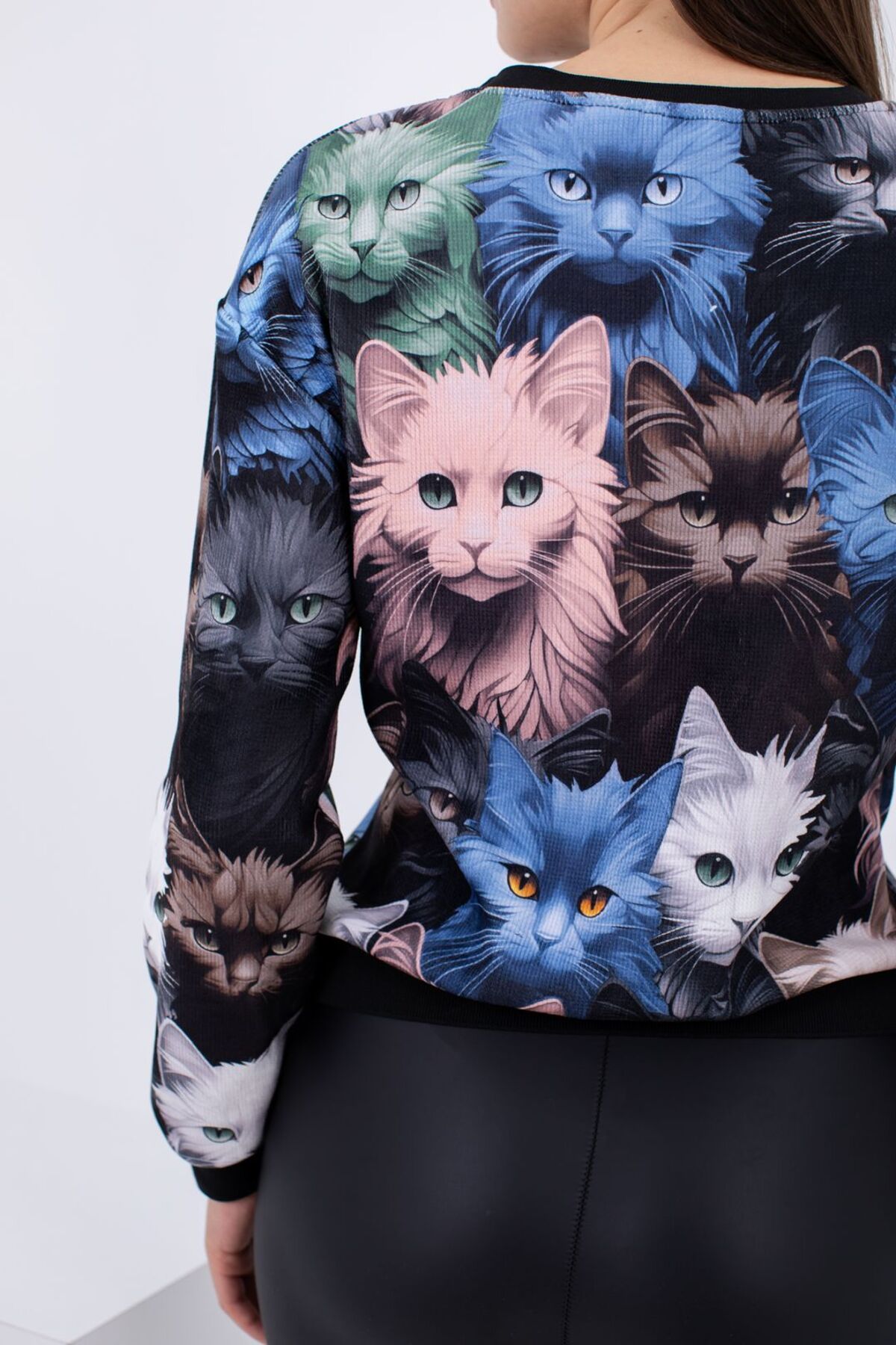 Plus size cat sweatshirt shop