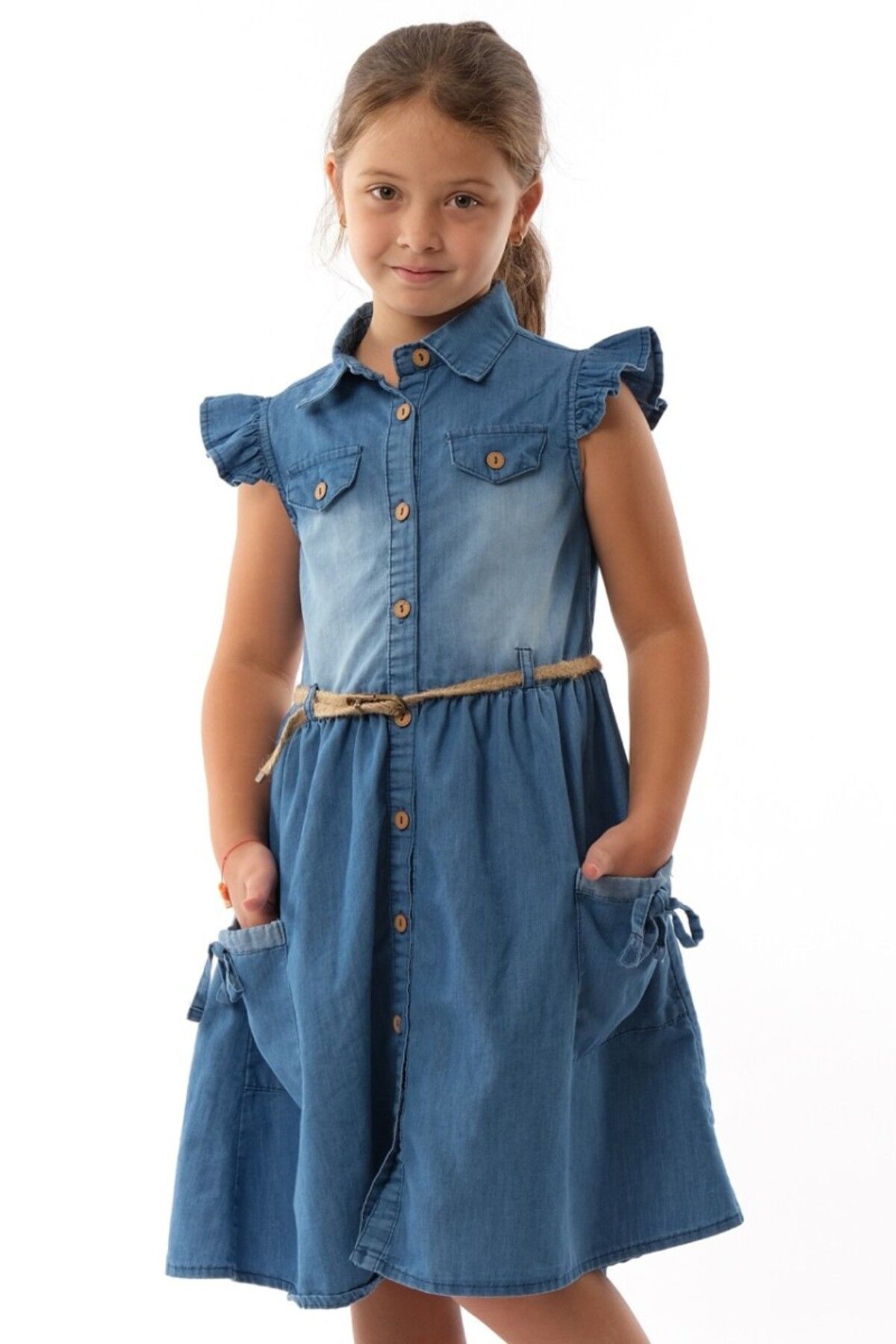 Denim frock 2025 for girls