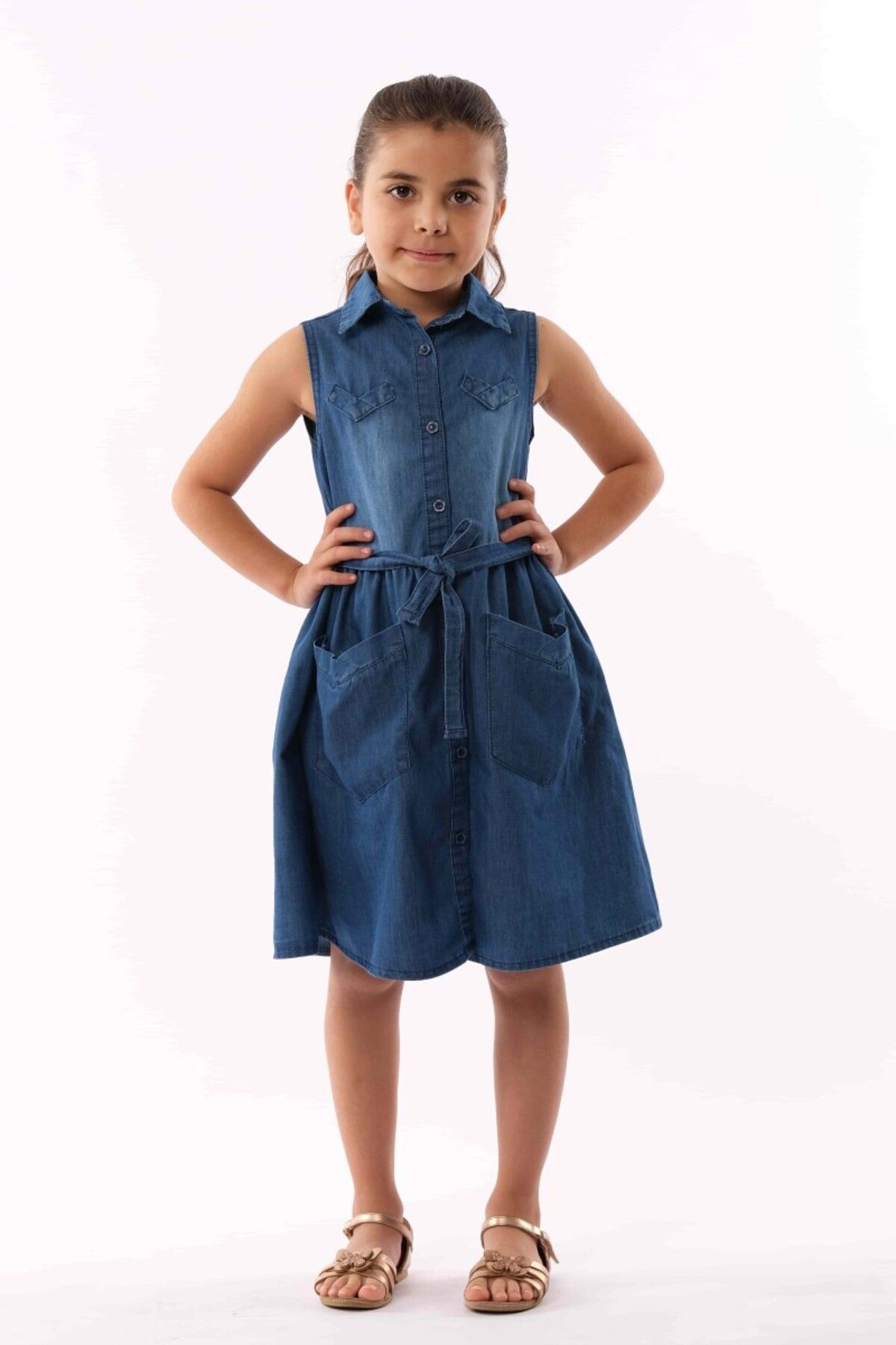 Denim cheap kids dress