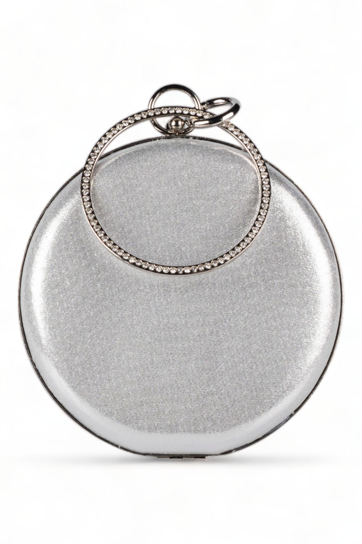 Silver round clutch store