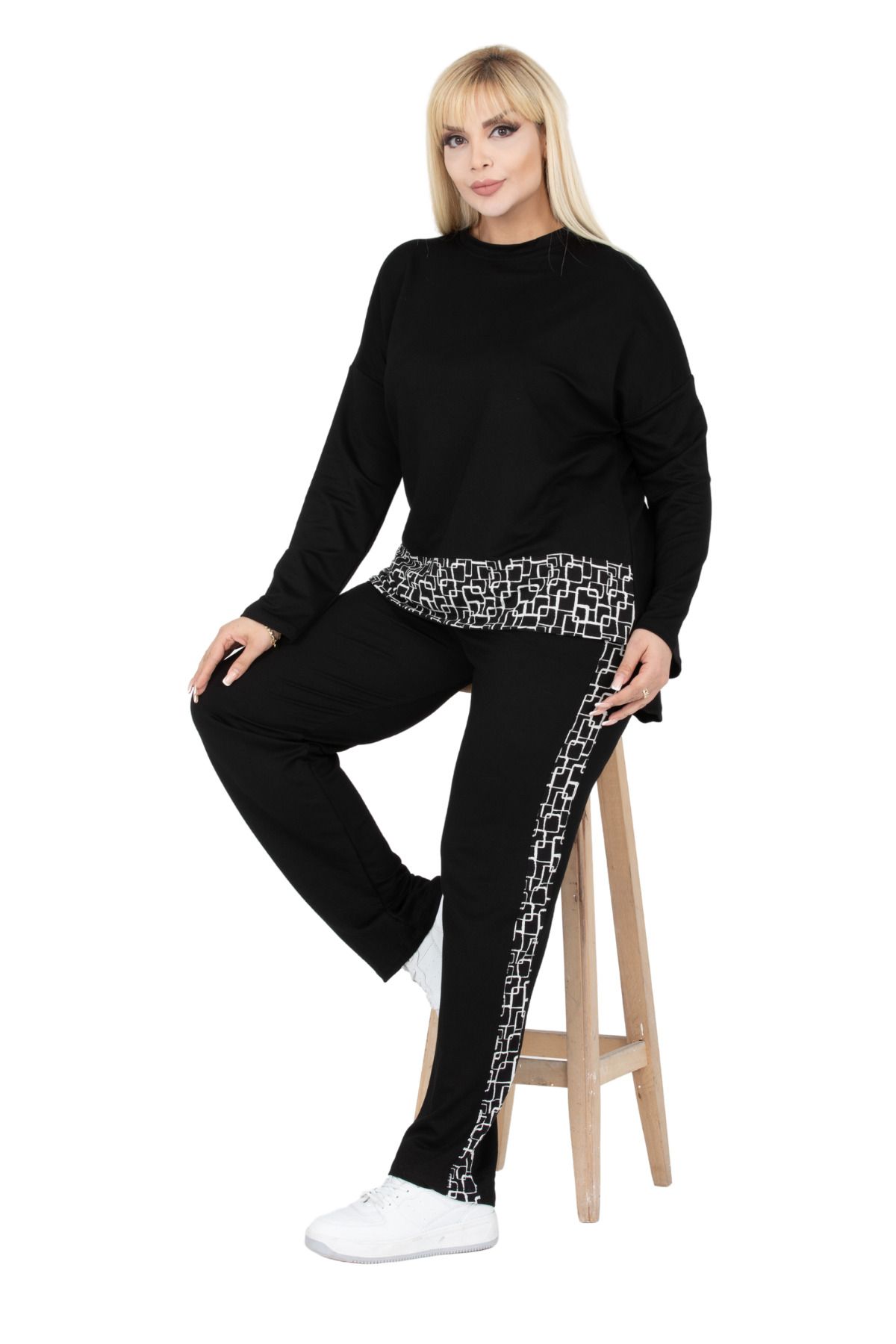 Plus size white sales tracksuit